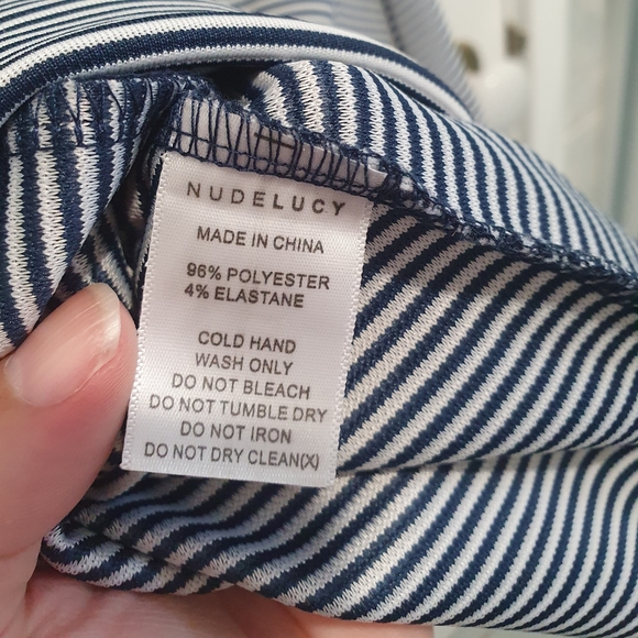 Nude Lucy size S blue/white strip dress - Picture 5 of 5